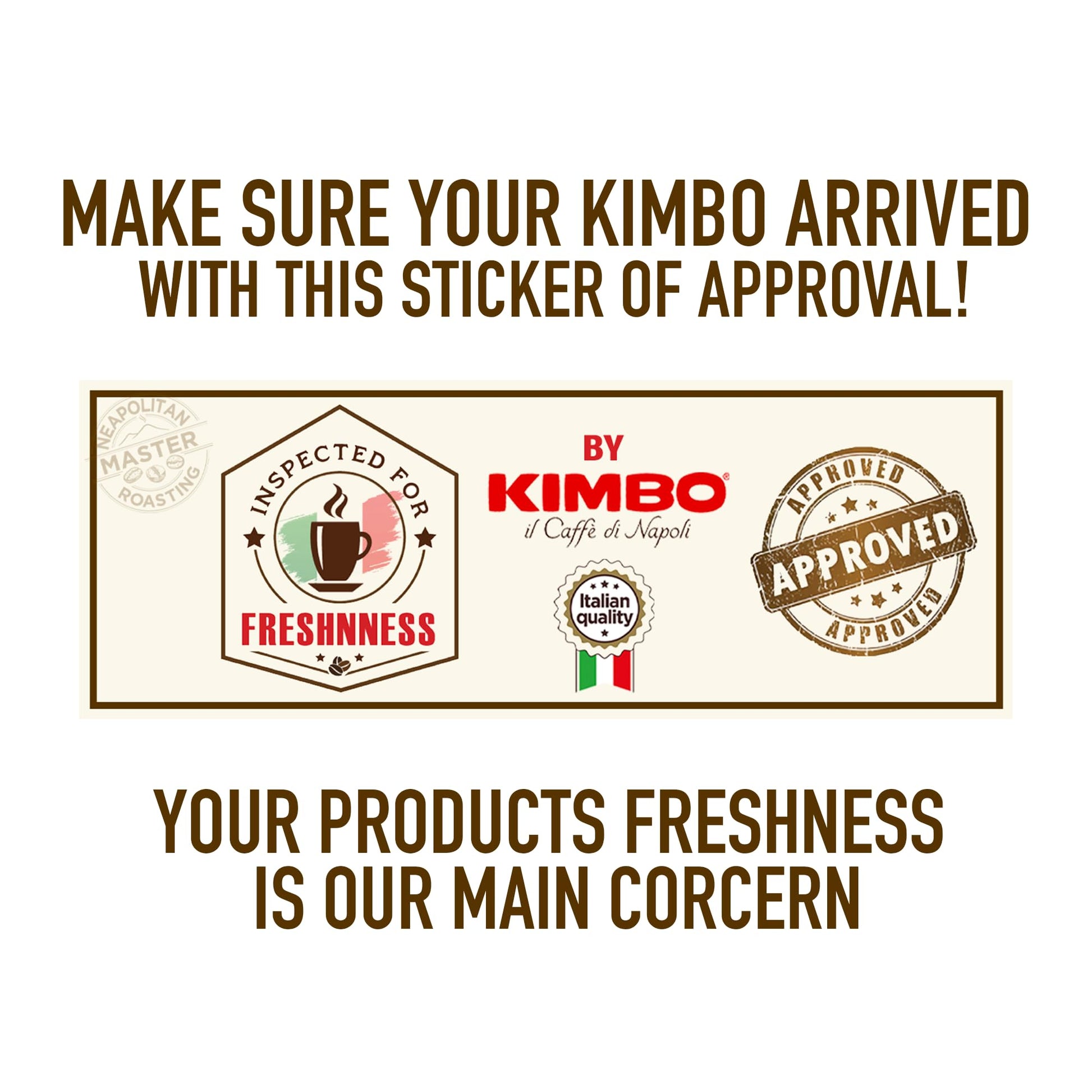 Kimbo Aroma Gold Whole Bean Coffee | Medium-Dark Roast, Intensity 9/13 | 100% Arabica | Italian Roasted & Blended | 1 kg Bag