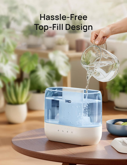 DREO 4L Humidifiers for Bedroom, 28dB Quiet Top Fill Supersized Cool Mist Humidifier for Baby Large Room, Oil Diffuser and Nightlight, 32H Runtime, Ultrasonic Humidifier for Home, Nursery, Plants 🍁 All In One Marketplace Canada