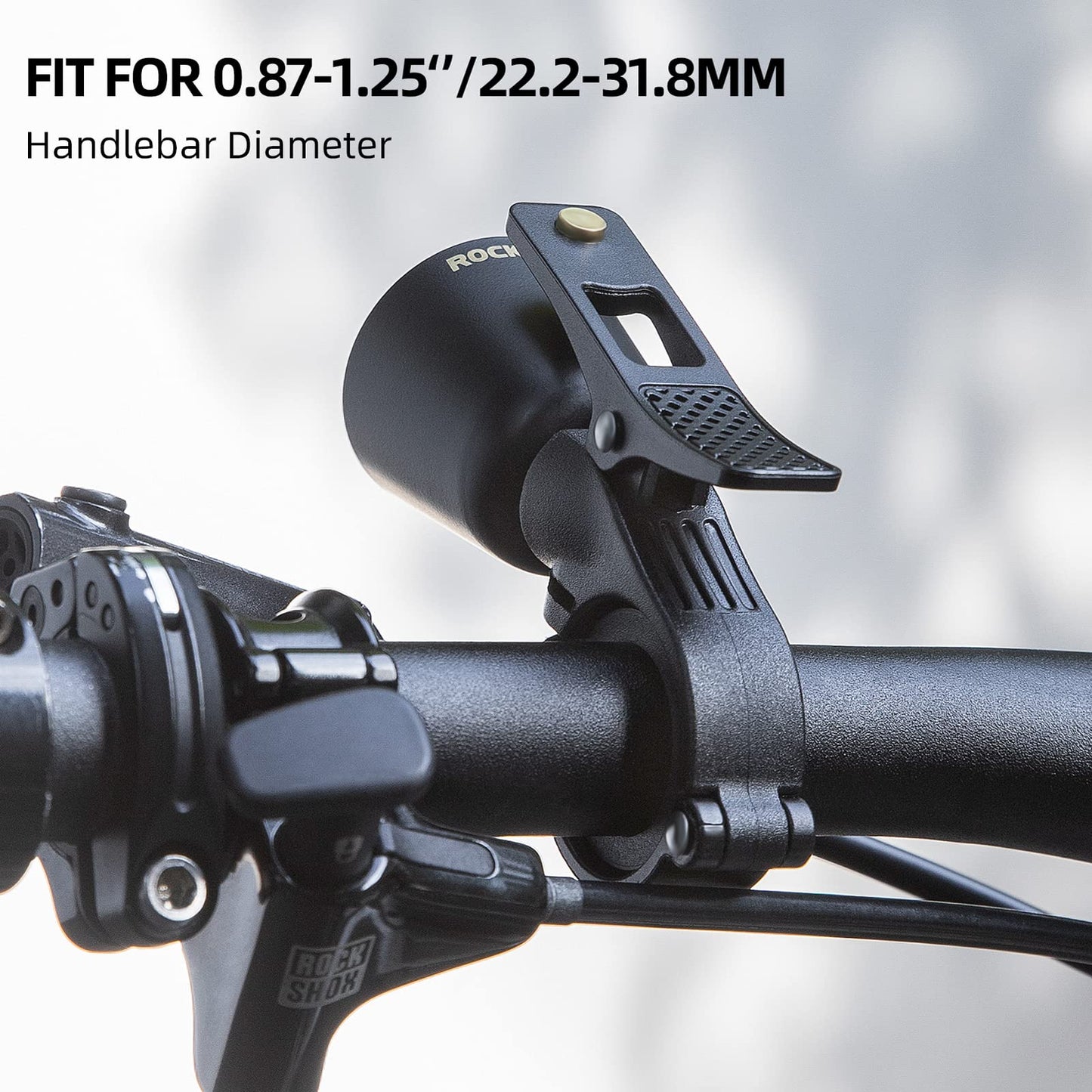 ROCKBROS Bike Bell Classic Bicycle Bell Mountain Bike Bells for Adults with Loud Sound and Fit for 0.87-1.25in/22.2-31.8mm Bicycle Handlebars - Available at All In One Marketplace Canada