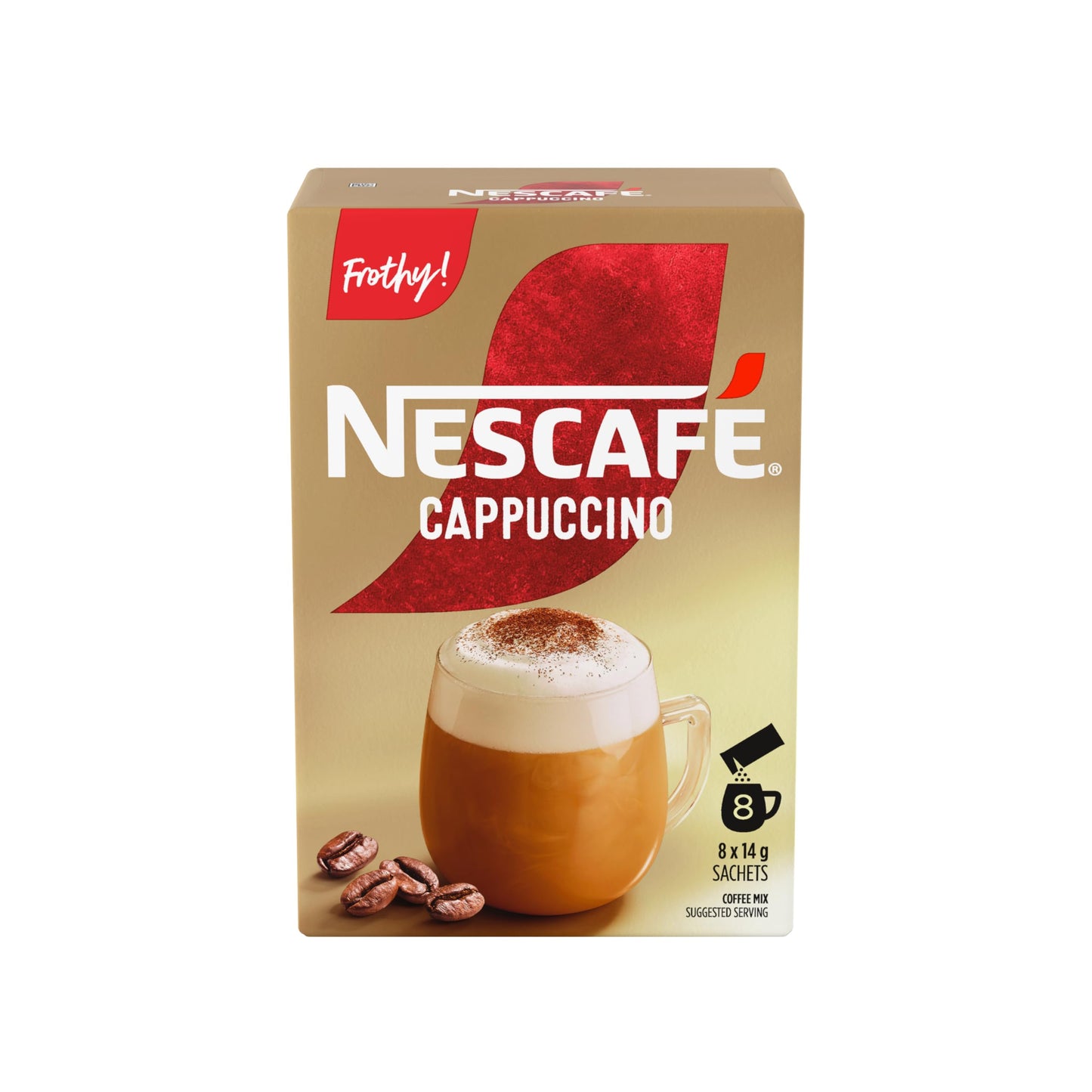 NESCAFÉ Gold Cappuccino Instant Coffee Sachets – 48 Pack (6 Boxes)