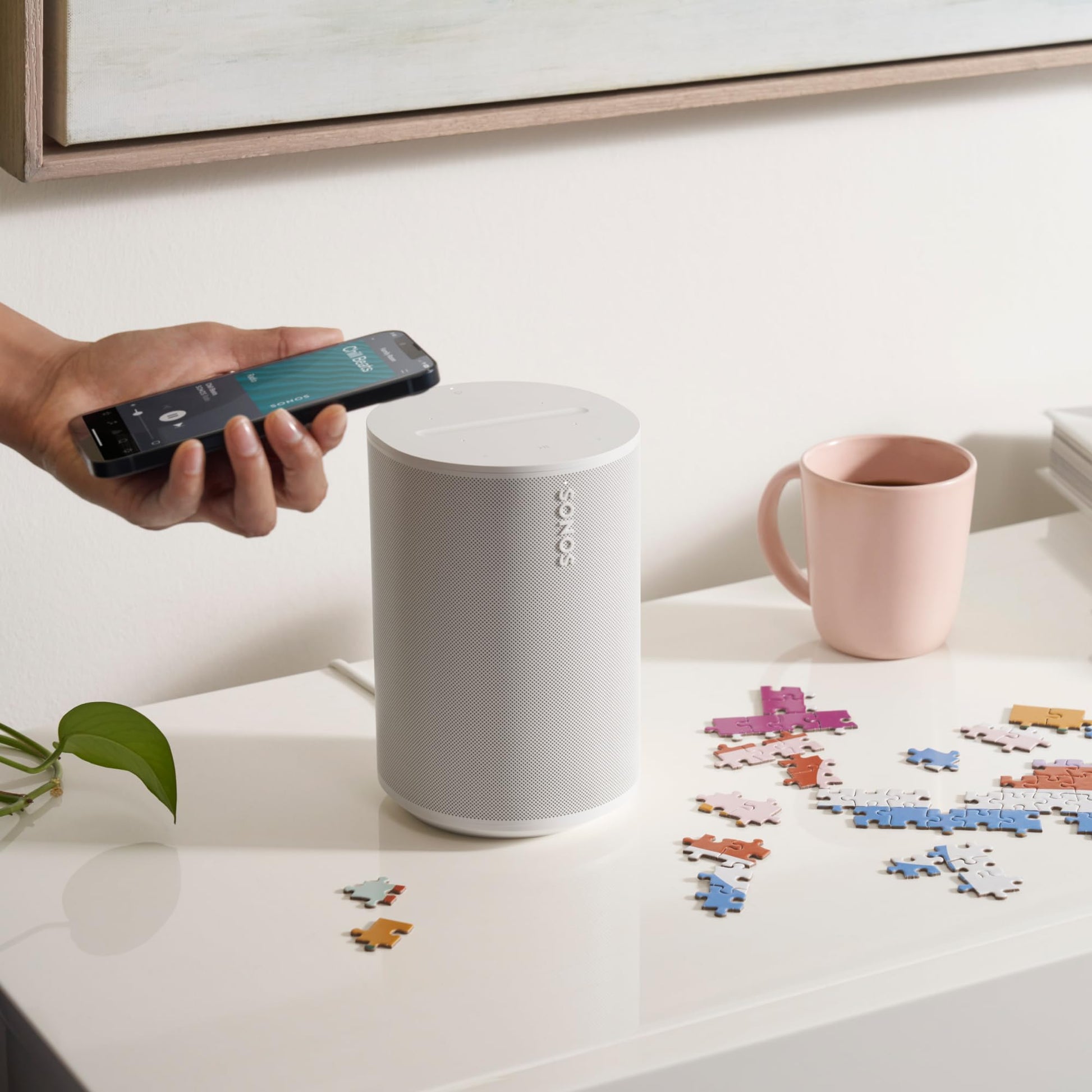 Sonos Era 100 - White - Wireless, Alexa Enabled Smart Speaker Sonos