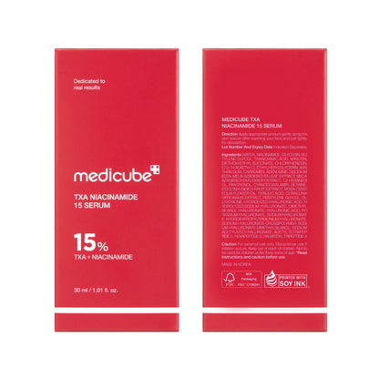 medicube TXA+Niacinamide 15% Glow Facial Serum for After Spot Care | All-in-One Daily Korean Skincare | Uneven Skin Tone, Texture, and Hydration Care | High-Potency Tranexamic Acid 5% | 1.01 fl.oz 30ml - Available at All In One Marketplace Canada