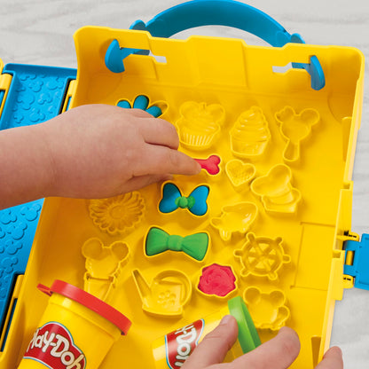 Play-Doh Disney Junior Mickey Mouse Clubhouse Shape a Story Playset, Storage & Travel, Arts & Crafts Preschool Toys for Kids 2+