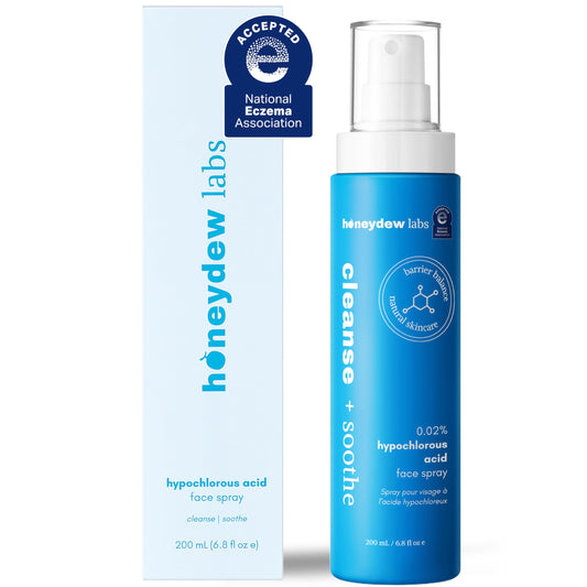Hypochlorous Acid Spray – Dermatologist Tested HOCl Facial Cleanser for Sensitive, Acne-Prone & Irritated Skin – Soothes Redness, Eczema, Rashes & Itching – Skin Repair Spray, 200 mL - Honeydew Labs - Available at All In One Marketplace Canada