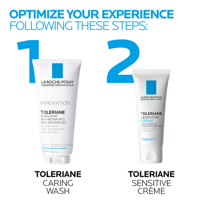La Roche-Posay Face Wash, Toleriane Hydrating Cleanser with Ceramides, Face Wash for Normal to Dry Sensitive Skin, Soap Free, Fragrance Free, Alcohol Free, 200mL - Available at All In One Marketplace Canada