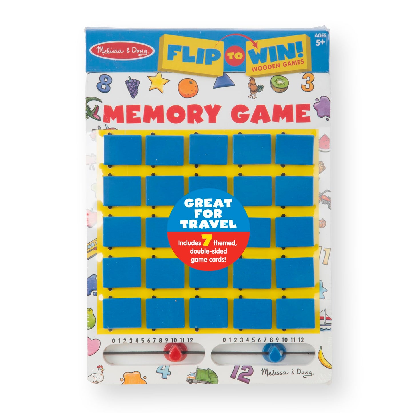 Melissa & Doug Flip-to-Win Portable Wooden Travel Memory Game 🍁 All In One Marketplace Canada