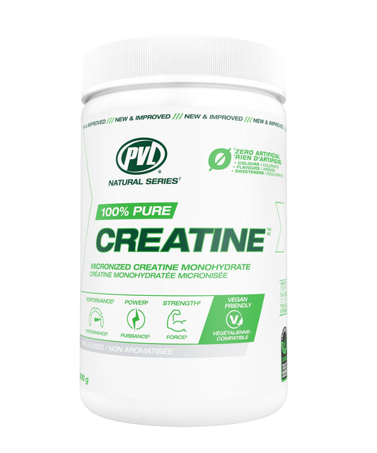 PVL 100% Pure Creatine Monohydrate Powder – Micronized Supplement for Women & Men, Unflavoured Amino Acids & Beta Alanine Friendly, Informed-Choice Tested, 300 g