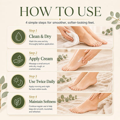 MOOM Foot Spa Cream & Lotion, Cracked Heels Aromatherapy Moisturizer - 4 oz 🍁 All In One Marketplace Canada