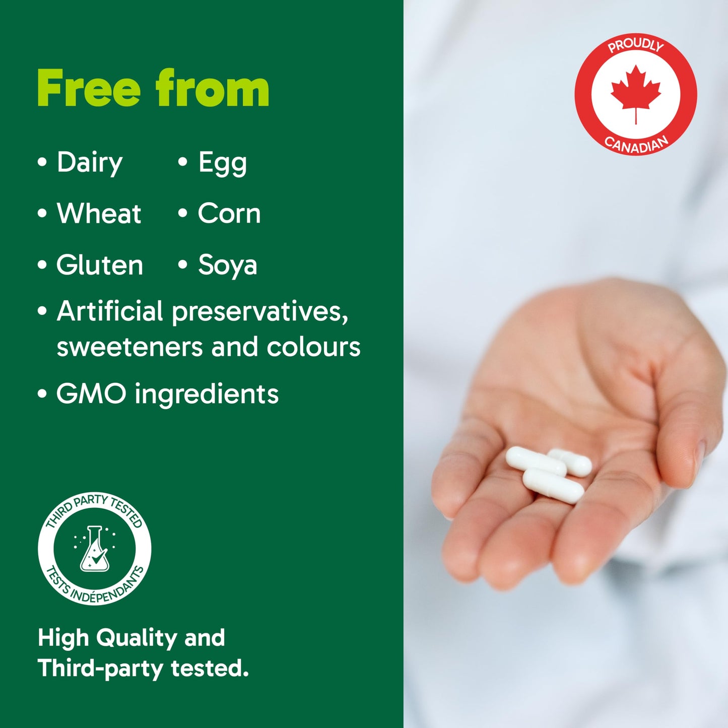 Organika Canadian-Made L-Glutathione (Reduced), Antioxidant and Detox Support -100 Caps - Available at All In One Marketplace Canada