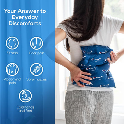 The Original Magic Bag X-Large Heating Compression, Hot/Cold Therapy for Back and Shoulder Pain Relief, Cordless Hot Cold Compress, 29 x 29 cm (11.5" x 11.5") Magic Bag