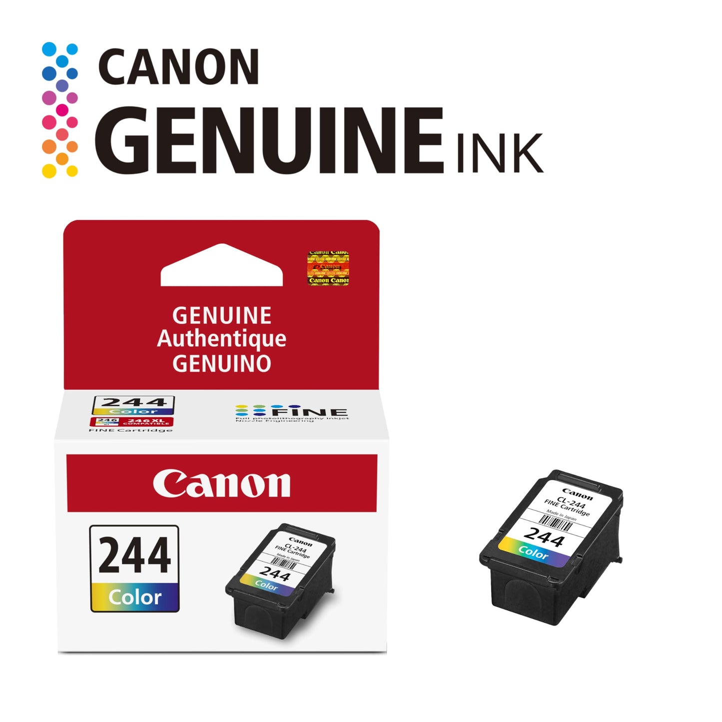 Canon Genuine CL244 Ink - Colour