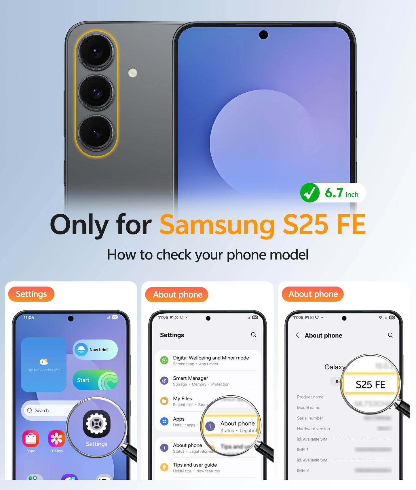 FNTCASE for Samsung-Galaxy S25 FE Case: Magnetic Translucent Matte Military Grade Drop Proof Protection Cell Phone Cover - Slim Rugged Durable Shockproof Protective Cases (Black 6.7 inch)