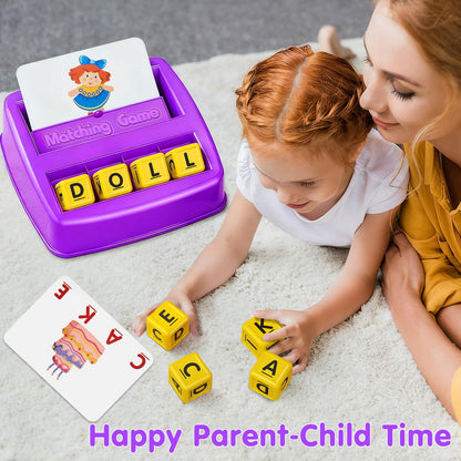 HahaGift Toddler Girl Toys Age 3 4 5 6 7，Matching Letter Game Preschool Learning Educational Toys for Kids 3-8 Year Old Boys Girls, Best Christmas Birthday Toy Gift for 3 4 5 Years Old Kindergartener 🍁 All In One Marketplace Canada