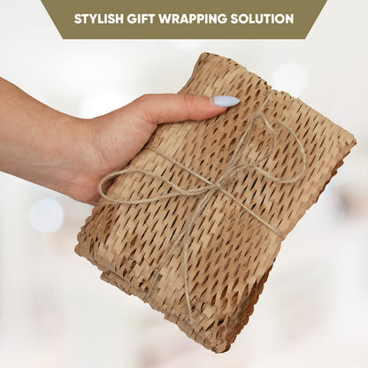 ecoducer 12”x100’ Honeycomb Packing Paper Moving Supplies. Eco Friendly Bubble Paper Wrap Roll for Packing Fragile Items. Packaging Sheets for Moving. Kraft Paper Shipping Supplies.
