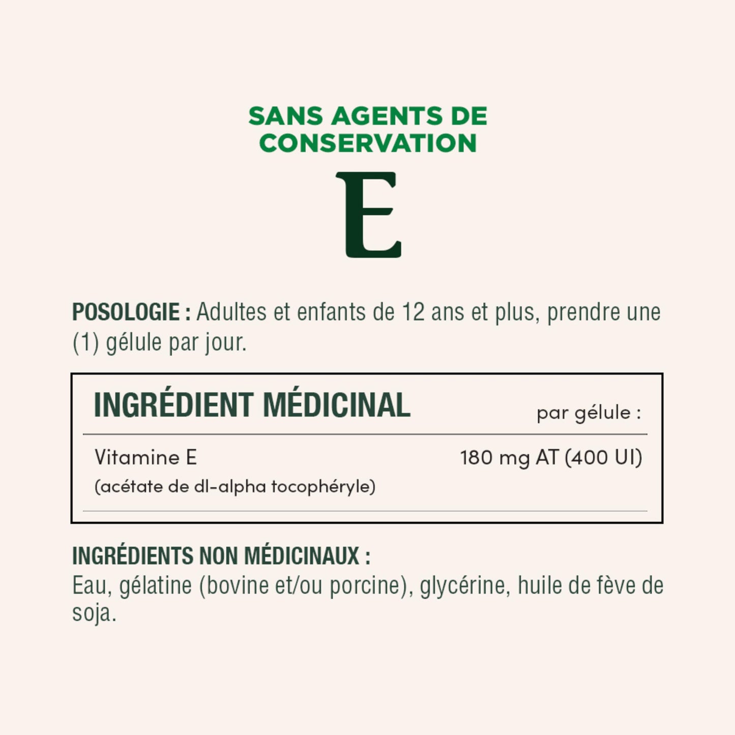 NATURE'S BOUNTY Vitamin E, 400 IU, Antioxidant, Preservative Free, 200 Softgels, 134 g - Available at All In One Marketplace Canada