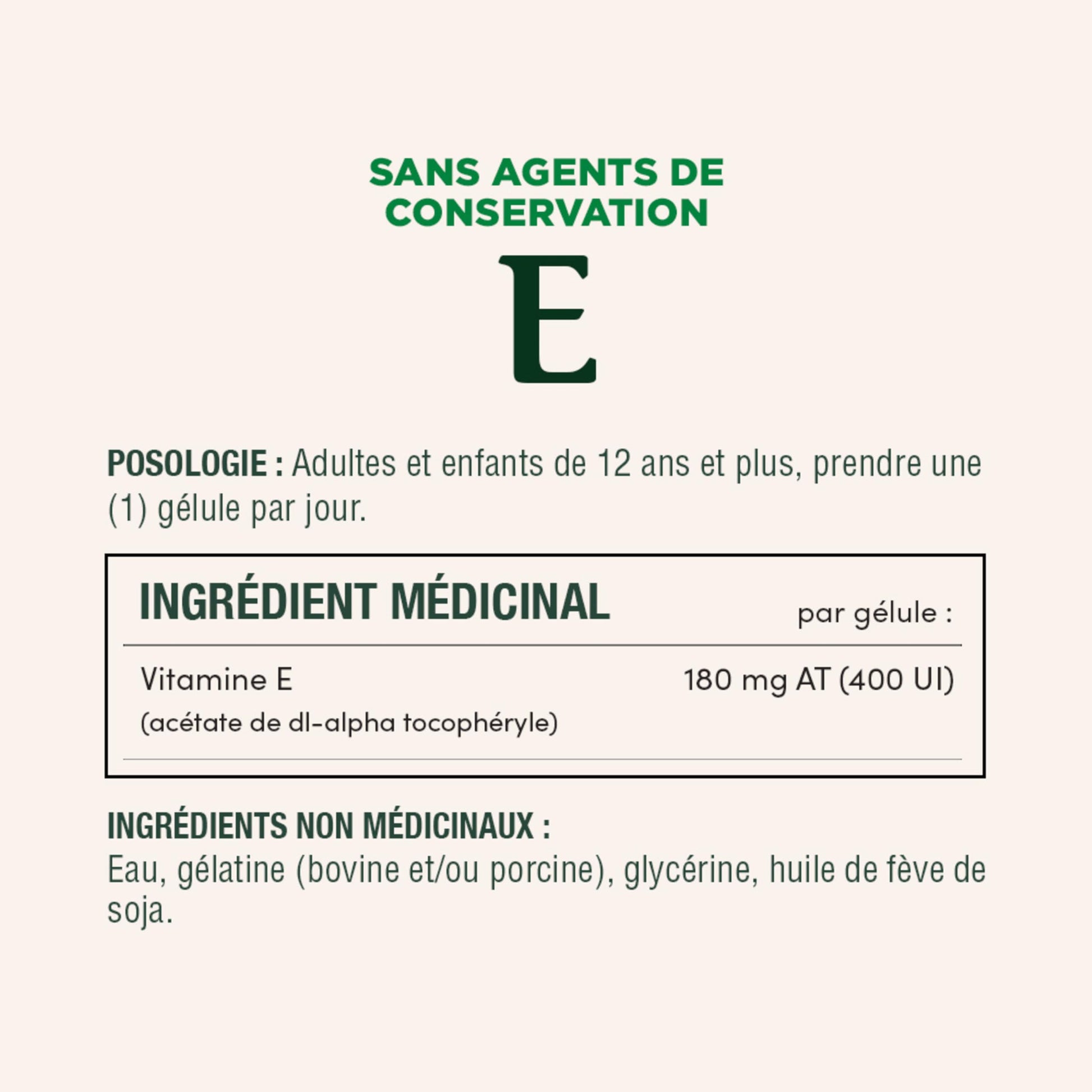 NATURE'S BOUNTY Vitamin E, 400 IU, Antioxidant, Preservative Free, 200 Softgels, 134 g - Available at All In One Marketplace Canada