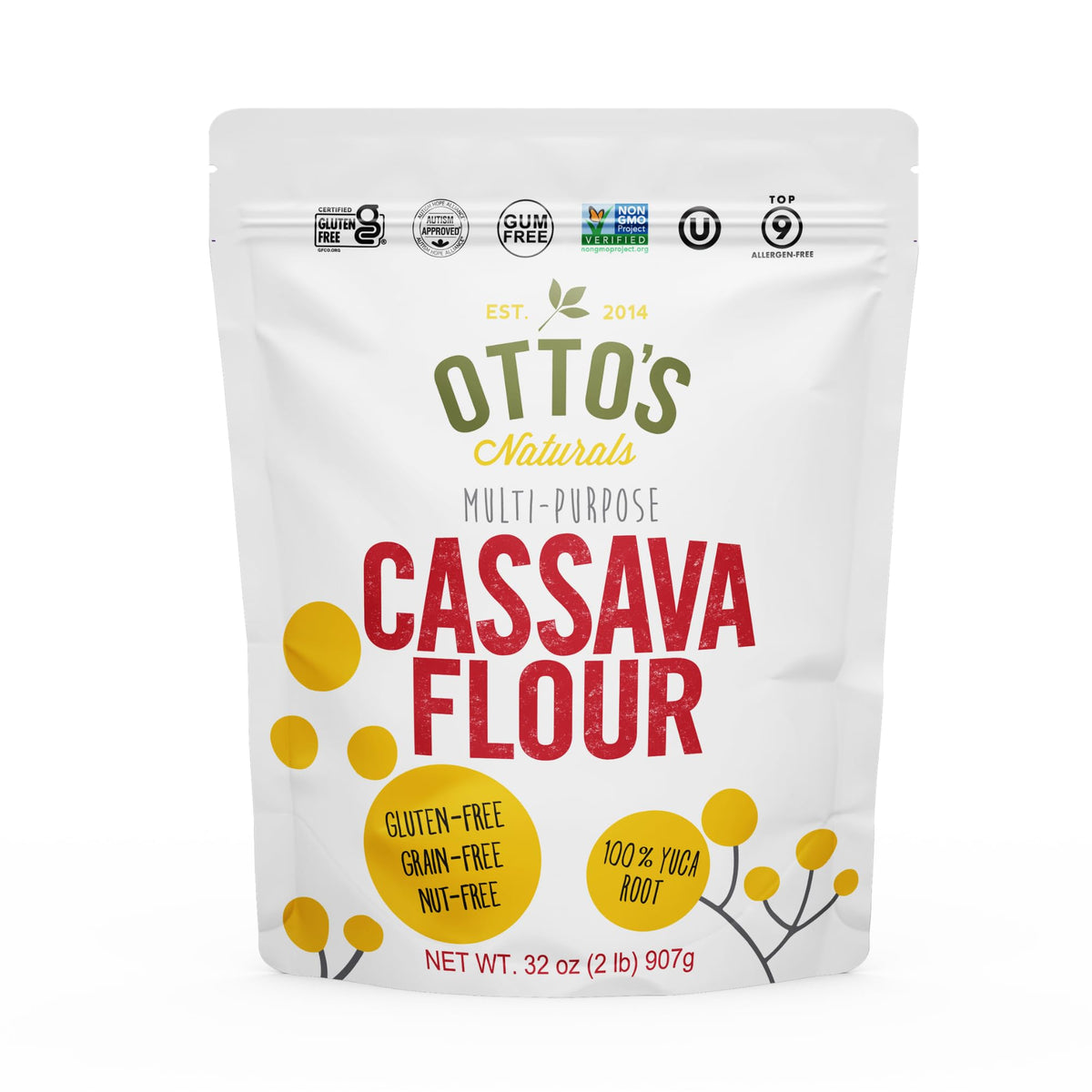 Otto's Naturals Cassava Flour Made from Yuca Root 100% Natural, 907g