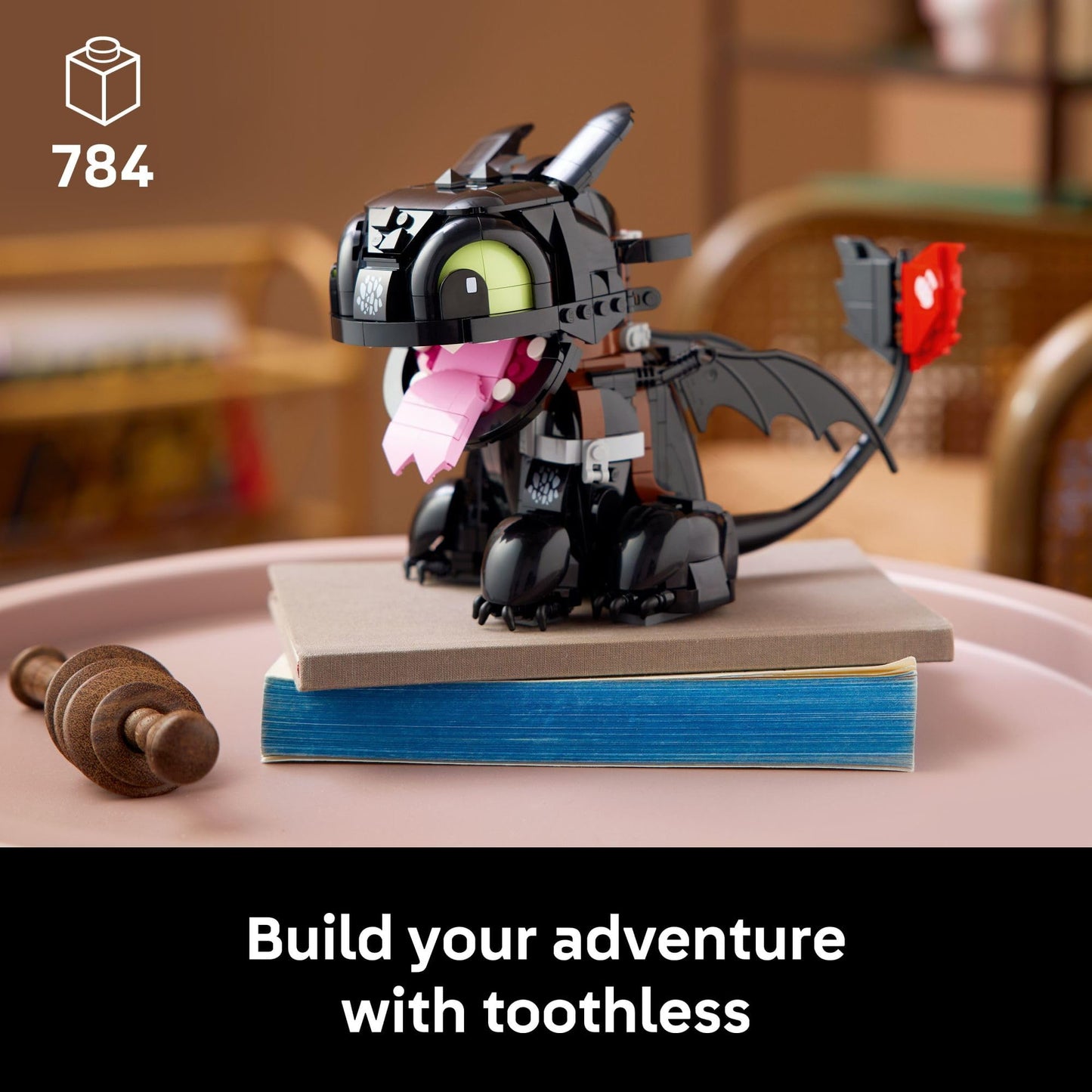 LEGO Icons How to Train Your Dragon: Toothless Building Set for Adults, Ages 18+ - Room Decor for Office, Bedroom, or Book Shelf - Collectible for Movie Fans - Gift Idea for Birthdays - 10375 LEGO