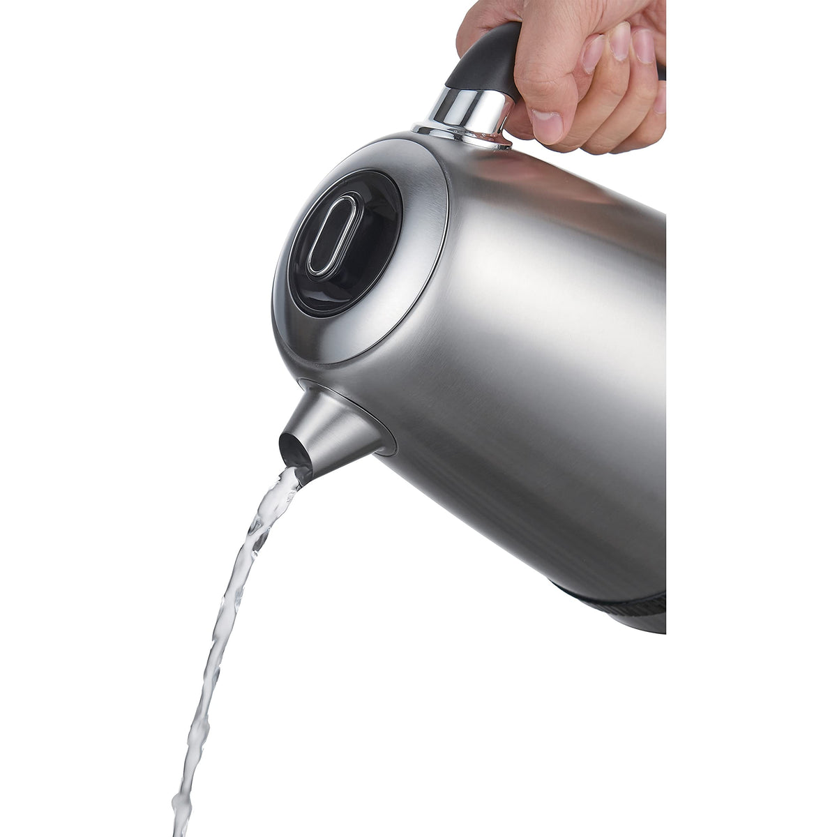Salton Cordless Electric Stainless-Steel Kettle | 1.7 L | Dial Variable Temperature Control & Digital Display | 3-Level Safety System | 1100 Watts | Automatic Shut-Off | 100% Canadian-owned & operated