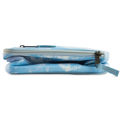 PackIt Freezable Classic Lunch Box, Blue Sky, Built with EcoFreeze Technology, Collapsible, Reusable, Zip Closure with Zip Front Pocket and Buckle Handle, Perfect for School Lunches