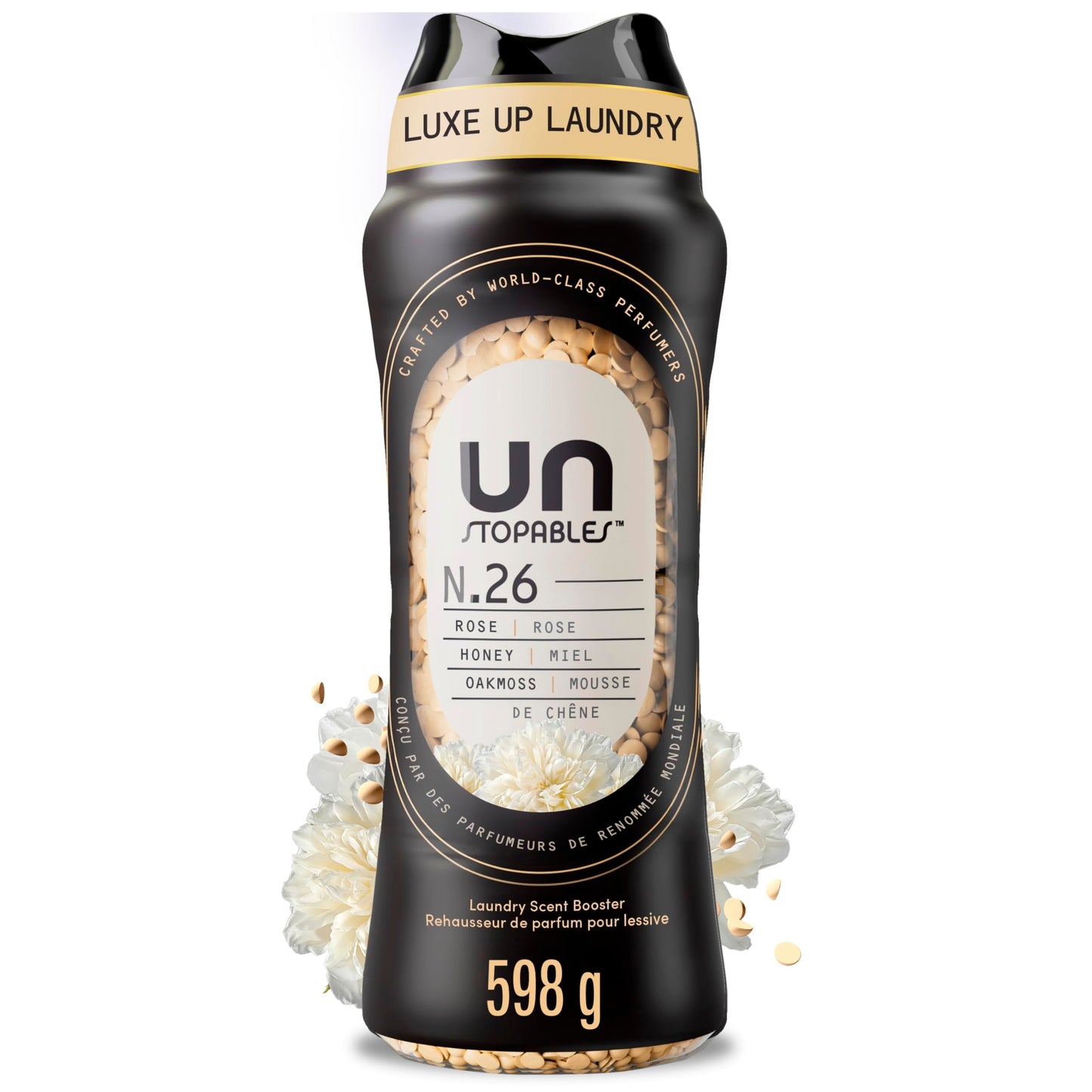 Downy Unstopables Unlimited Collection In-Wash Laundry Scent Booster Beads, No. 26, Fine Fragrance, Long-Lasting Fresh Scent Beads, 598 g