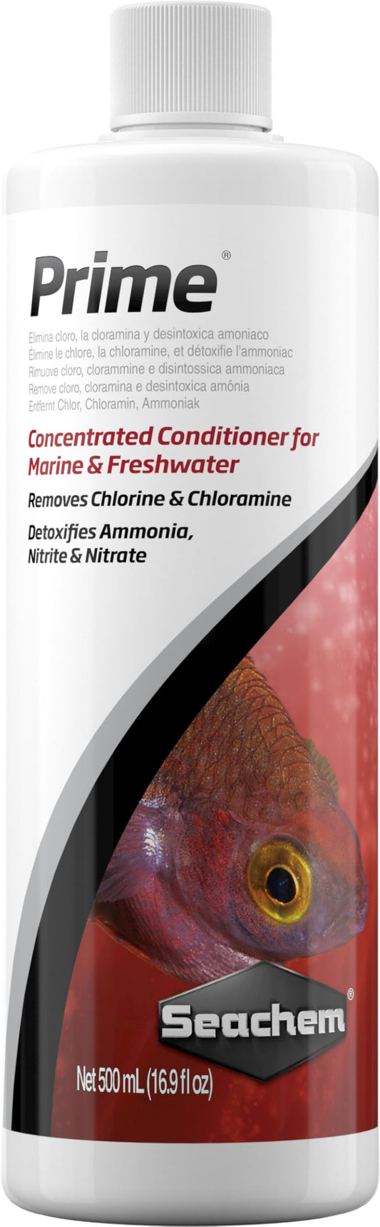 Seachem Prime Fresh and Saltwater Conditioner - Chemical Remover and Detoxifier 500 ml - Available at All In One Marketplace Canada