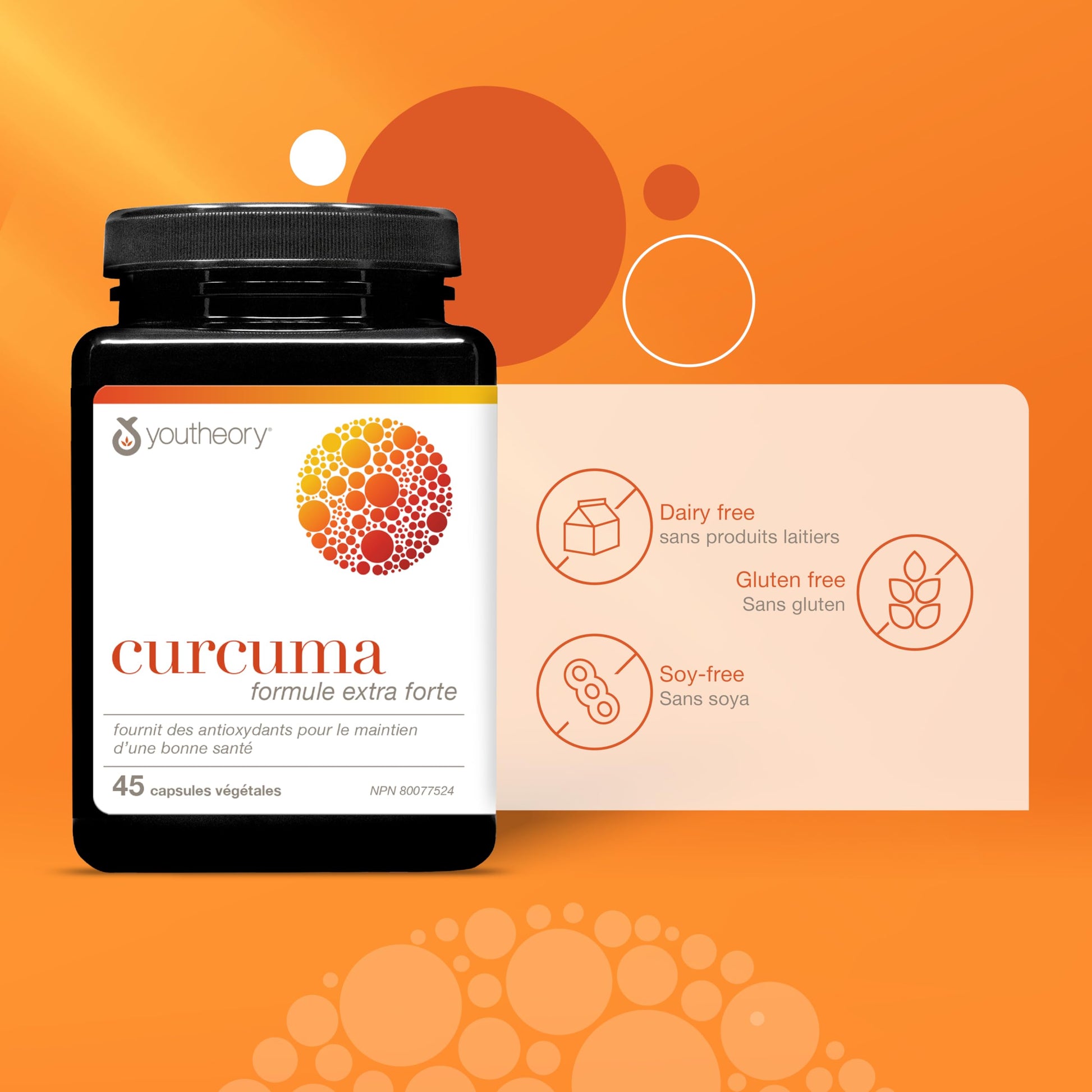 Youtheory Turmeric Curcumin with Black Pepper, Powerful Antioxidant Properties to Help Relieve Joint Inflammation, 45 Capsules Youtheory
