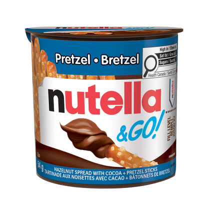 NUTELLA & GO Hazelnut Cocoa Spread With Pretzel Sticks - 54g Pack x 12