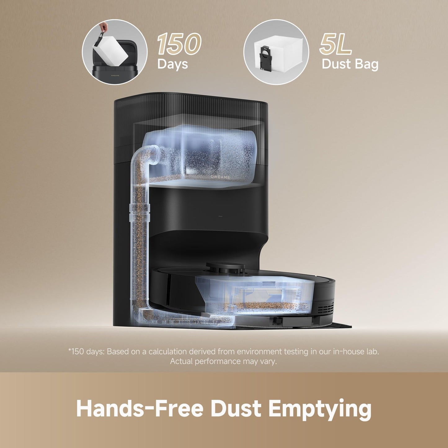 DREAME D20 Plus Robot Vacuums and mop, Self-Emptying, DuoBrush for Pet Hair dreame
