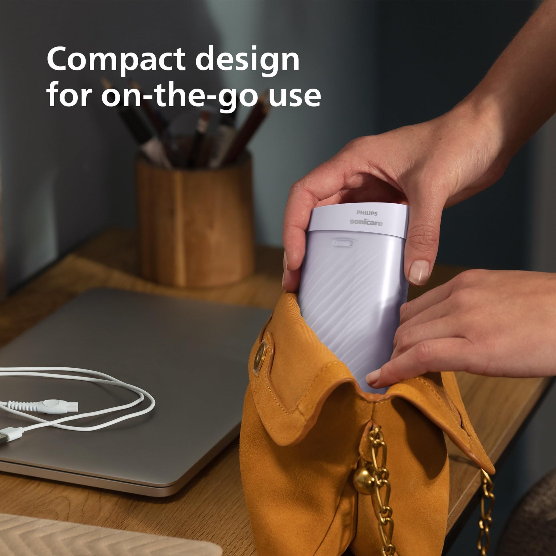 Philips Sonicare Compact Flosser 1000, Portable Water Flosser with 3 Flossing Modes, IPX7 Waterproof Oral Irrigator, Travel Friendly, Purple, Model HX3333/23 - Available at All In One Marketplace Canada