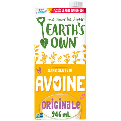 Earth's Own Original Oat Milk Alternative Dairy-Free Vegan, 12 x 946mL