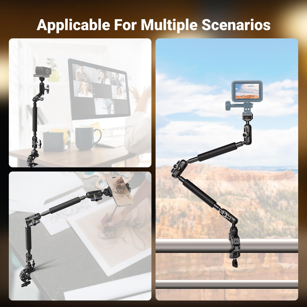 NEEWER 22" Magic Arm with Desk C Clamp, Overhead Camera Mount, UA057
