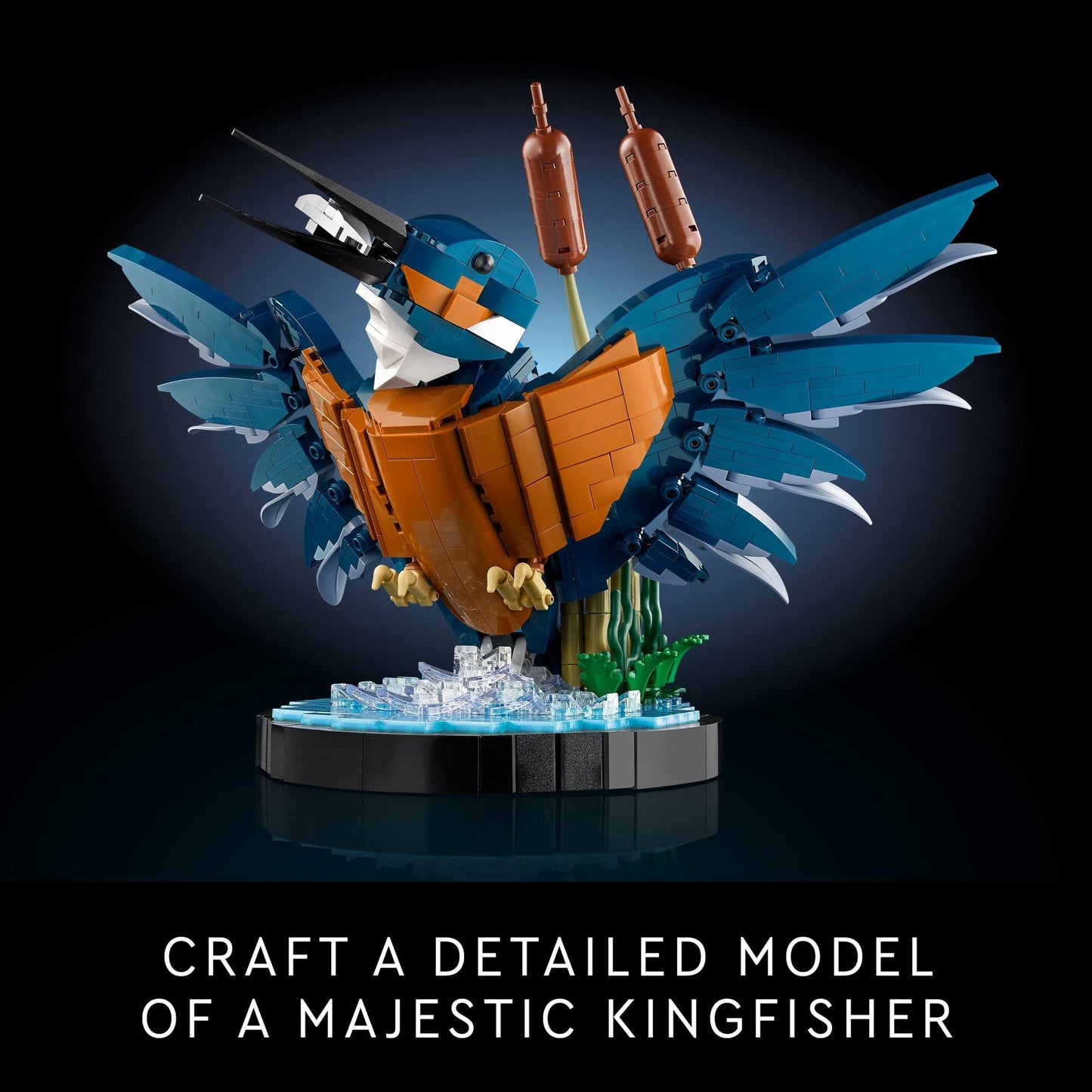 LEGO Icons Kingfisher Model Building Kit - Detailed 3D Puzzle for Adults, 18+ - Collectible, Relaxing DIY Craft for Bird Lovers - Gift for Mother's Day - 10331 LEGO