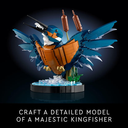 LEGO Icons Kingfisher Model Building Kit - Detailed 3D Puzzle for Adults, 18+ - Collectible, Relaxing DIY Craft for Bird Lovers - Gift for Mother's Day - 10331 LEGO