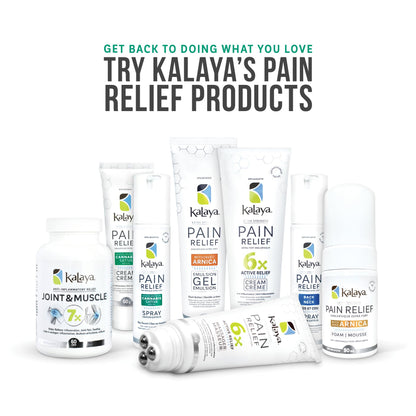 KaLaya Extra Strength Pain Relief Cream With CSSO and Roller Massager Ball for Back, Neck, Muscle, Shoulder, Hand and Knees with Natural Active, Pain Blocking & Anti inflammatory Ingredients (100g) 🍁 All In One Marketplace Canada