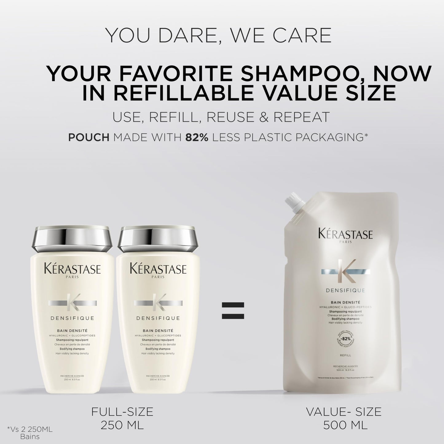 Kérastase Densifique Bain Densité Shampoo for Thinning Hair, 500 mL KÉRASTASE