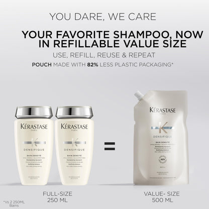 Kérastase Densifique Bain Densité Shampoo for Thinning Hair, 500 mL KÉRASTASE