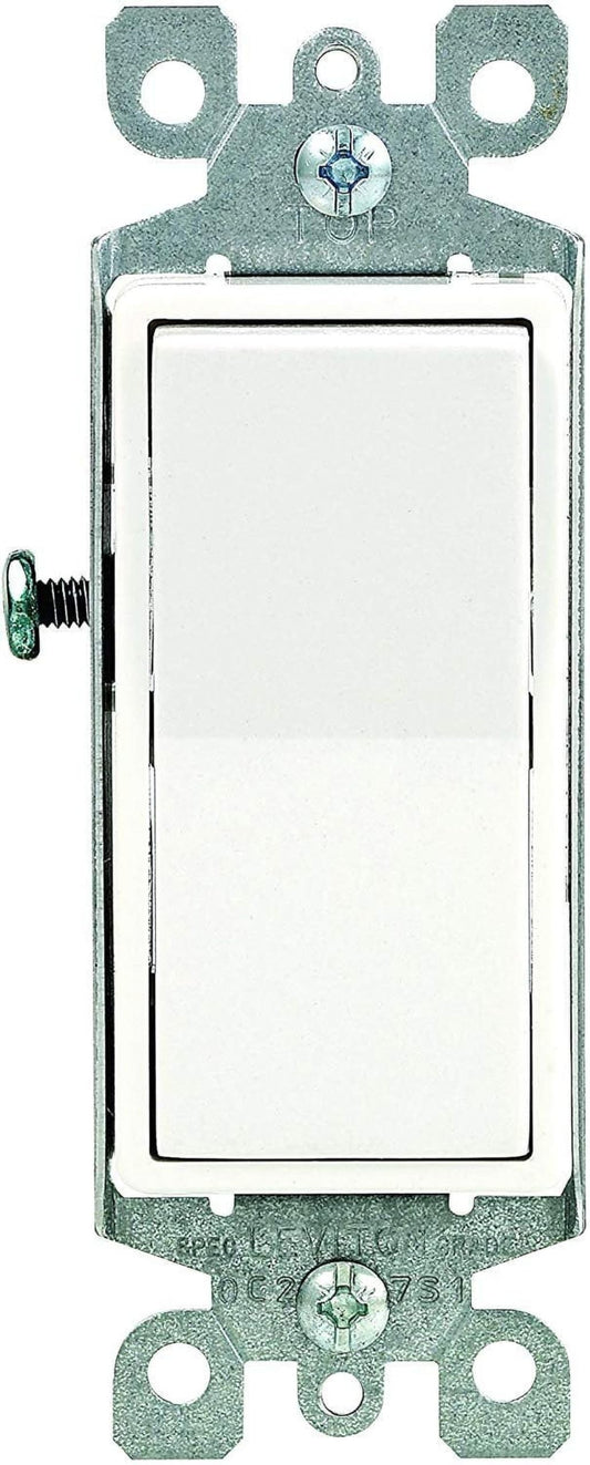 Leviton Decora Single-Pole Switch, 10-Pack, 15 Amp, 5601-2WM, White 🍁 All In One Marketplace Canada Leviton