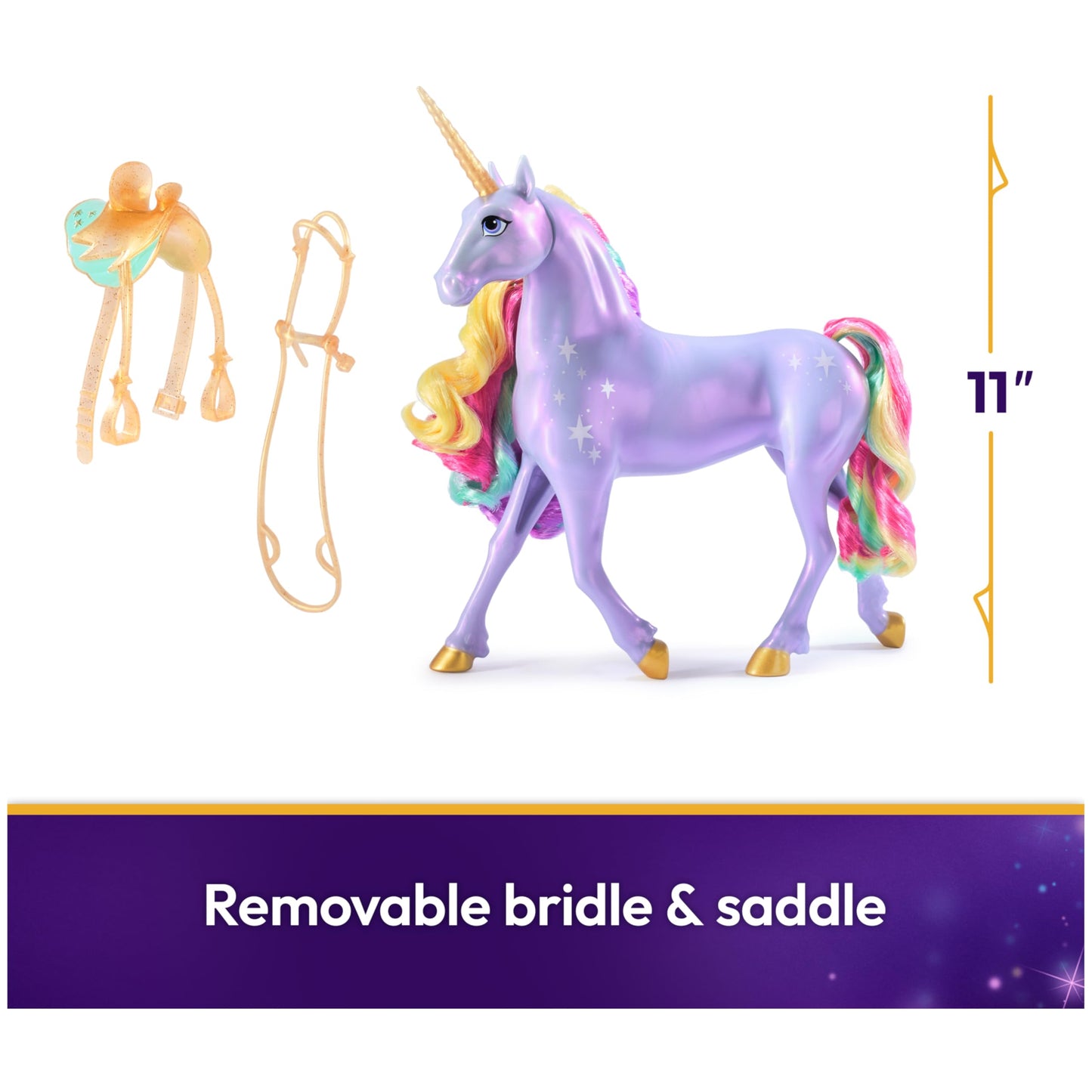 Unicorn Academy, Interactive Rainbow Light-up Wildstar with Lights, Sounds & Music, Easter Gifts Idea, Dolls & Unicorn Toys for Girls Ages 4 and up Unicorn Academy