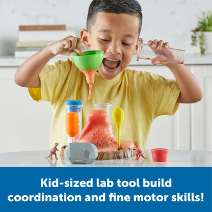 Learning Resources Fizzy Volcano, 13 Pieces, Ages 4+, Preschool Science Lab, Science Kits for Kids, Science Experiments for Kids,STEM Toys for Kids Learning Resources
