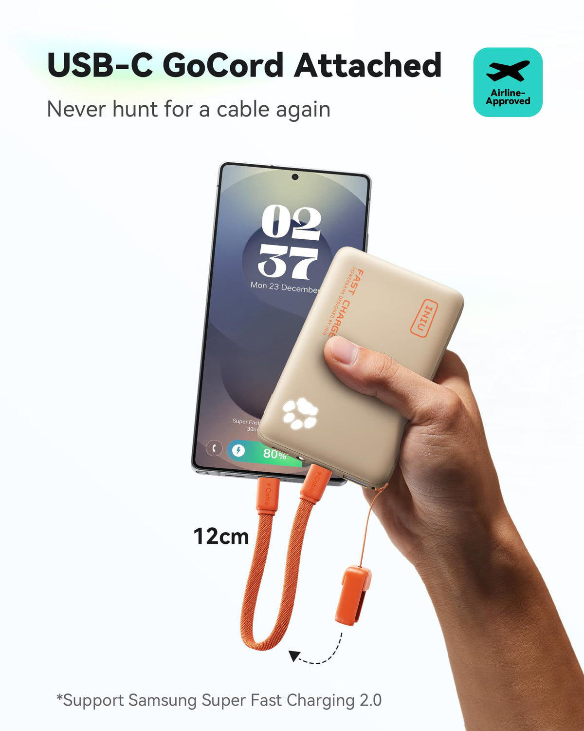 INIU 45W Fast Charging Power Bank, Smaller 10000mAh Travel Portable Charger