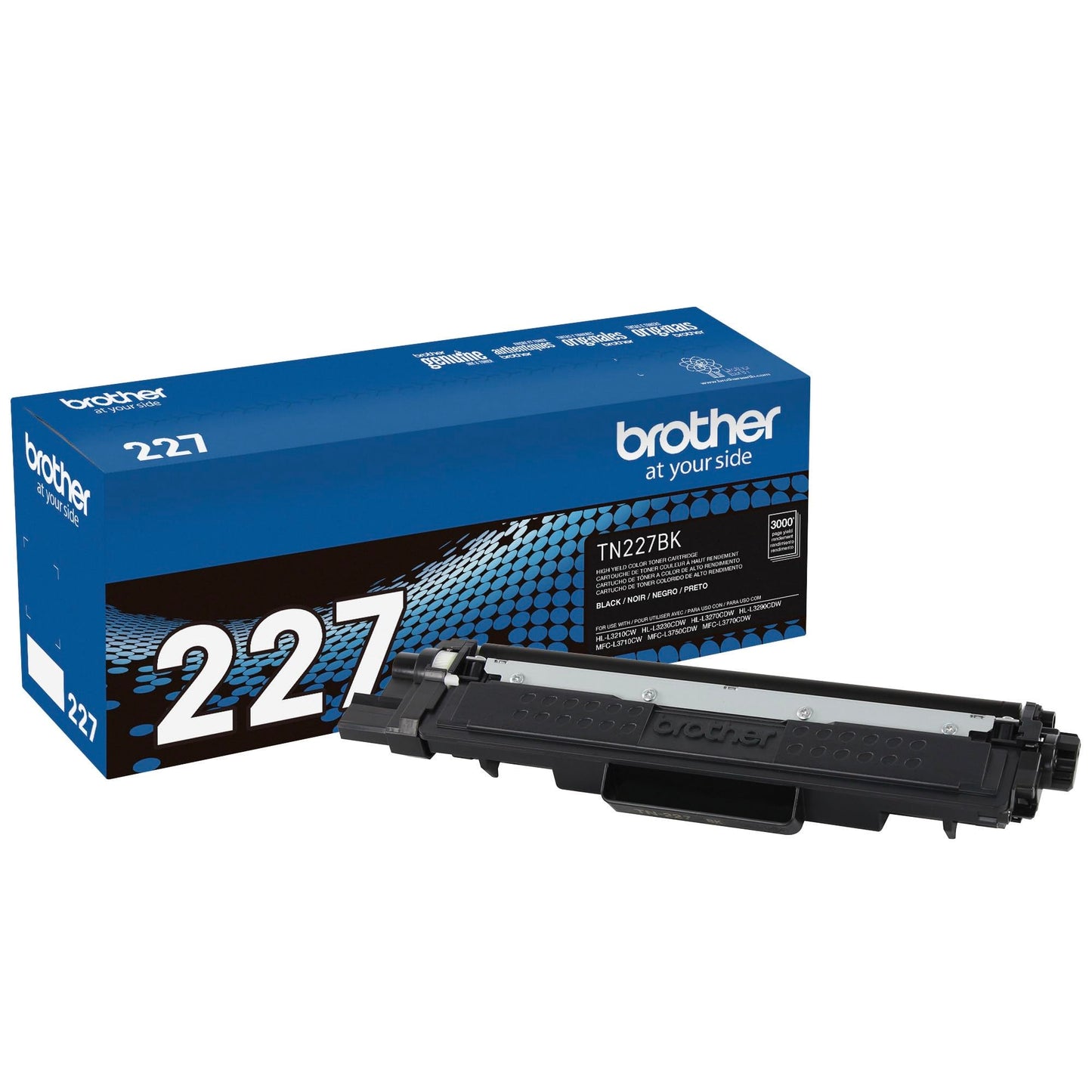 Brother Original TN227BK High-Yield Black Toner Cartridge, Higher Yield for Value, for Laser Printers HL-L3210CW, MFC-L3710CW, MFC-L3750CDW, and More 🍁 All In One Marketplace Canada