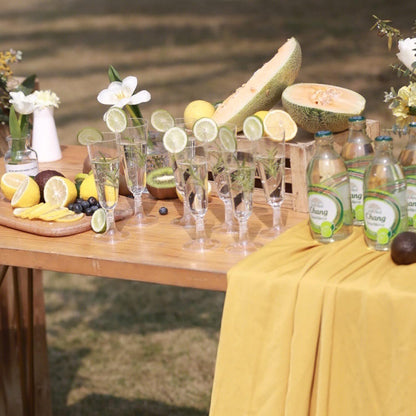 50 Pack 5oz Clear Disposable Plastic Champagne Flutes 🍁 All In One Marketplace Canada