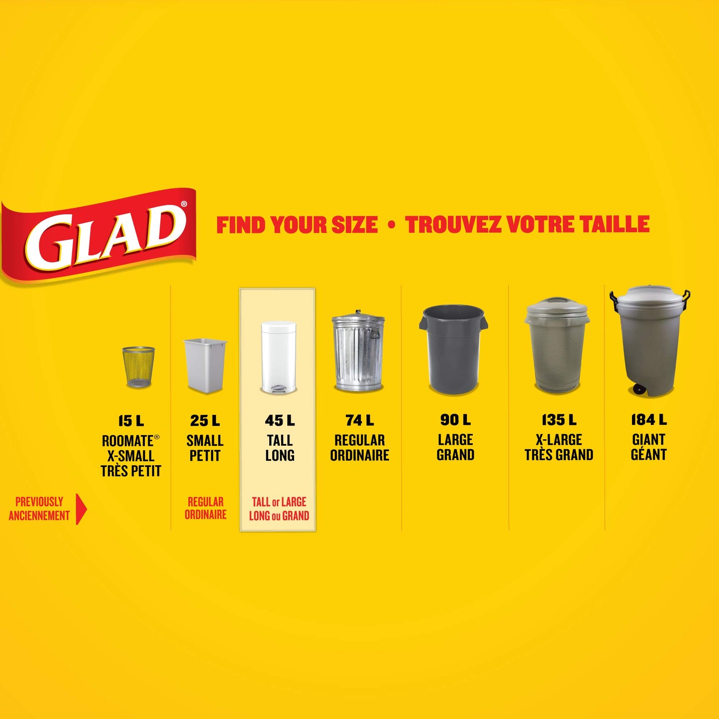 Glad White Garbage Bags - Tall 45 Litres - Febreze Fresh Clean Scent, 160 Trash Bags, Value Pack, Made in Canada of Global Components