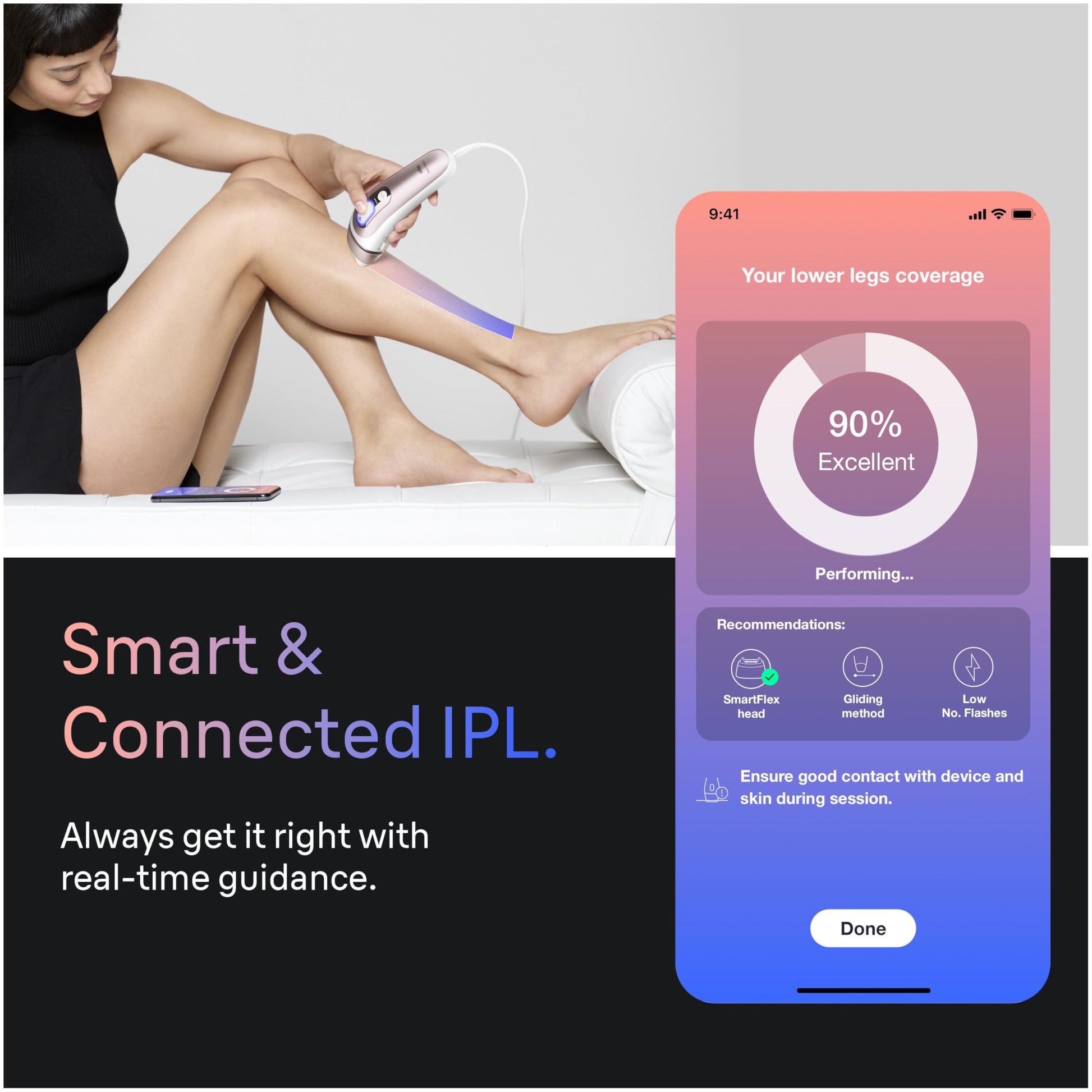 Braun IPL, Laser Hair Removal for Women & Men, Skin i-Expert IPL 7, Smart At-Home Laser with Venus Razor + 3 Heads + App, PL7243 - Available at All In One Marketplace Canada