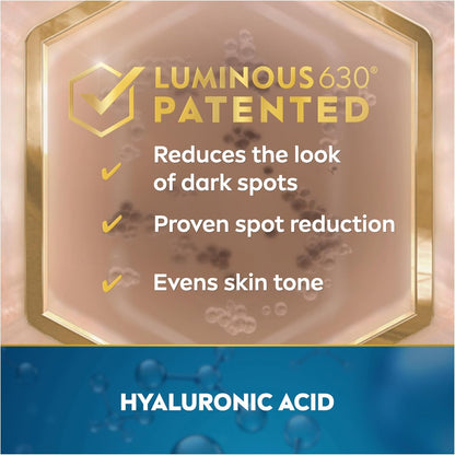 NIVEA LUMINOUS630 Dark Spot Solution Even Tone Face Cream for All Skin Types, Dark Spot Cream for Face Reduces Appearance of Dark Spots, Hyaluronic Acid Moisturizer, Dermatological Skin Care, 50mL NIVEA