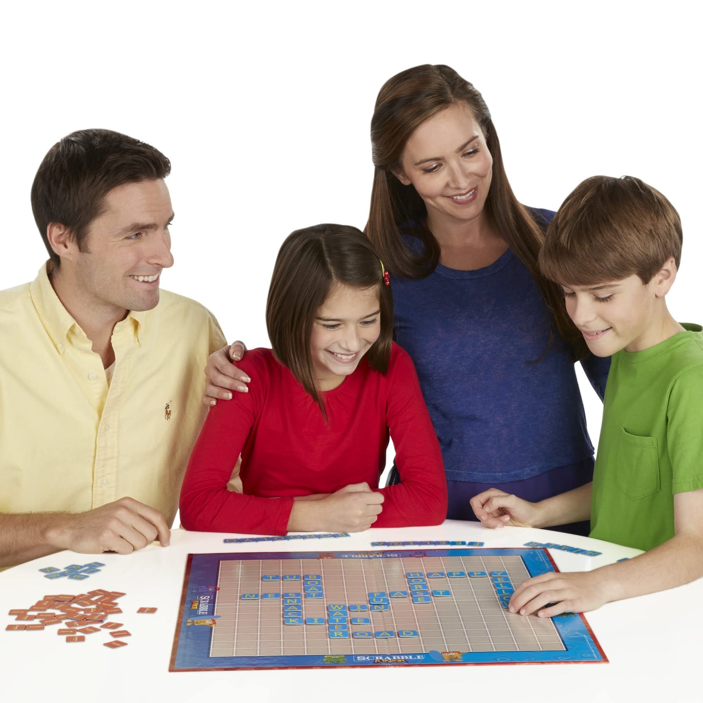 Hasbro Gaming Scrabble Junior Board Game | 2-4 Players | Family Educational Word Games for Kids | Back to School Gifts for Classroom | Ages 5+ Hasbro Gaming