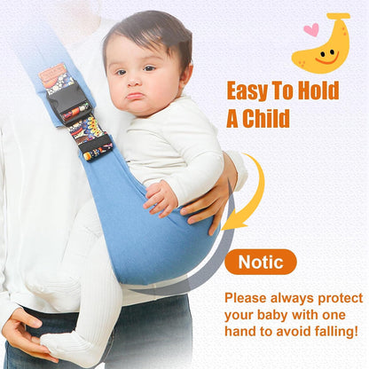 Baby Sling Carrier,2026 New Baby Carrier, Adjustable Baby Sling, Anti-Slip Hip Seat Portable Toddler Carrier,Carrying 10-30 lbs(Black)