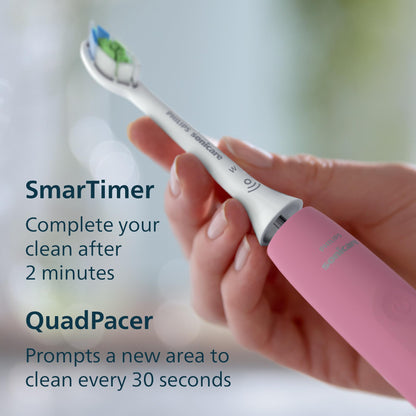 Philips Sonicare 4900 Rechargeable Electric Toothbrush, 1 Brush Head, Pink PHILIPS