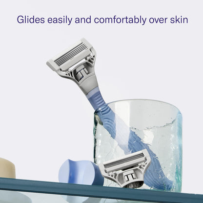 Flamingo Multi-Blade Pubic Razor Refill Cartridges for Women, 8 Count